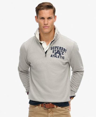 Herren Vintage Athletic Pullover mit Halbem Reißverschluss - Größe: S - Superdry - Modalova