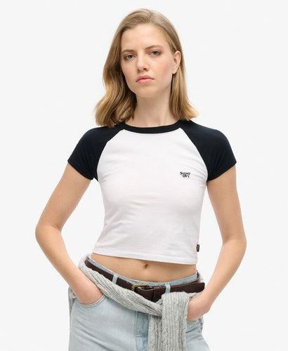 Damen Kurzes Baseball Baby T-Shirt / - Größe: 36 - Superdry - Modalova