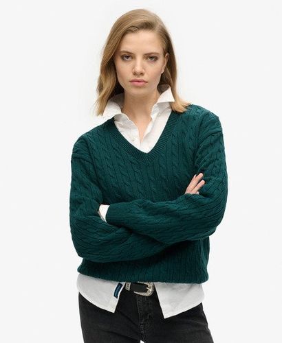 Pull OverTaille Torsadé à col en V Taille: 14-16 - Superdry - Modalova