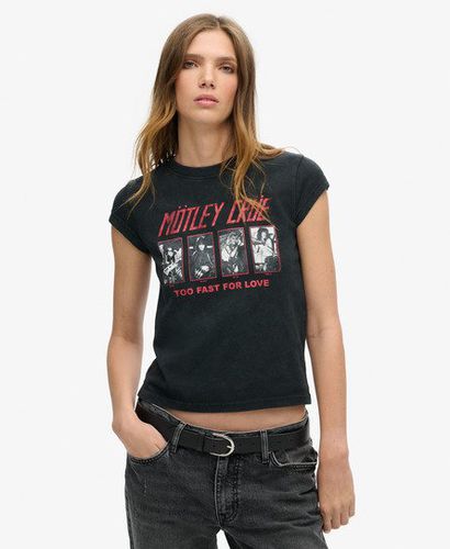 Damen Mötley Crüe T-Shirt mit Flügelärmeln - Größe: 42 - Superdry - Modalova