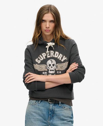 Damen Verziertes Hoodie mit Poster-Grafik - Größe: 38 - Superdry - Modalova