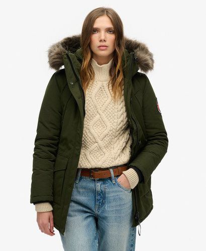 Women's Everest Parka mit Kunstfellkapuze - Größe: 38 - Xmas deals - Superdry - Modalova