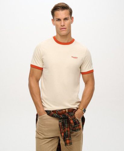 Herren Essential Ringer-T-Shirt mit Logo - Größe: M - Xmas deals - Superdry - Modalova