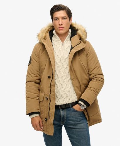 Herren Everest Parka mit Kunstfellkapuze - Größe: Xxl - Superdry - Modalova