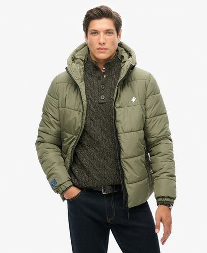 Herren Sports Steppjacke mit Kapuze - Größe: S - Superdry - Modalova