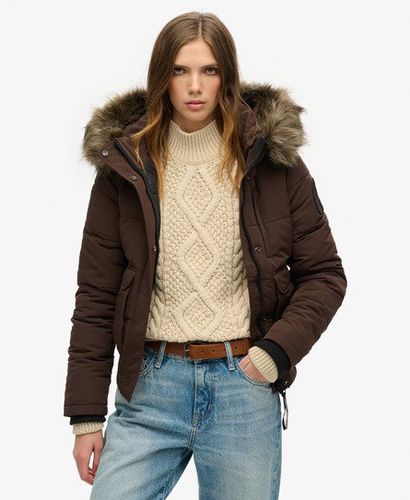 Damen Everest Bomber-Steppjacke mit Kapuze - Größe: 36 - Superdry - Modalova