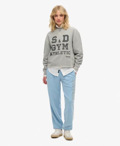 Damen Athletic Essentials Vintage-Jogginghosen mit Seitenstreifen - Größe: 40 - Superdry - Modalova