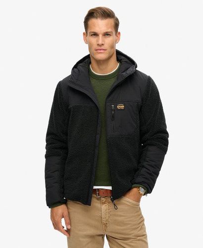 Herren Expedition Hybrid Hoodie mit Teddyfell - Größe: XL - Superdry - Modalova