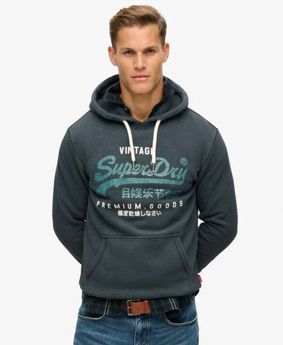 Herren Duo Hoodie mit Vintage-Logo - Größe: M - Superdry - Modalova