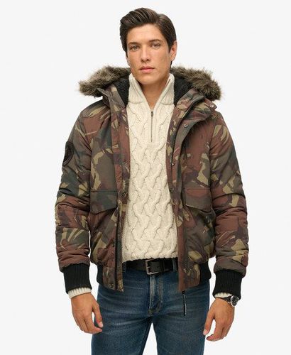 Men's Everest Bomber-Steppjacke mit Kapuze - Größe: XL - Xmas deals - Superdry - Modalova