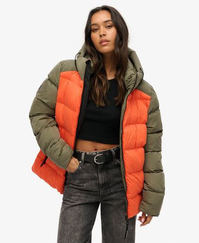 Damen und Übergroße Sport Steppjacke In Blockfarben, Größe: XXL - Superdry - Modalova