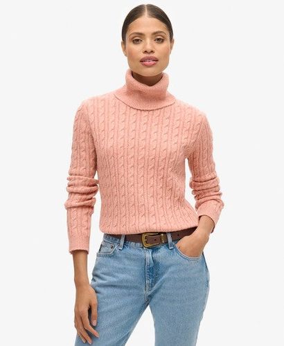 Pull Torsadé Ajusté à col Roulé Taille: 42 - Superdry - Modalova