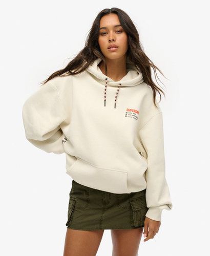 Damen Sportliches OverGröße-Utility-Hoodie mit Logo - Größe: L - Superdry - Modalova