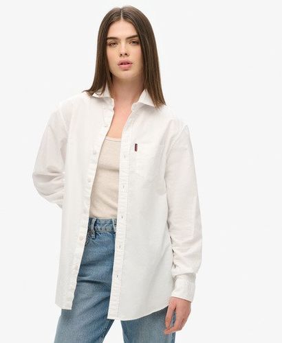 Damen Langärmeliges Oxfordhemd - Größe: Xxl - Superdry - Modalova