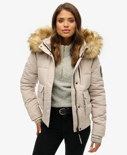 Women's Everest Bomber-Steppjacke mit Kapuze - Größe: 44 - Superdry - Modalova