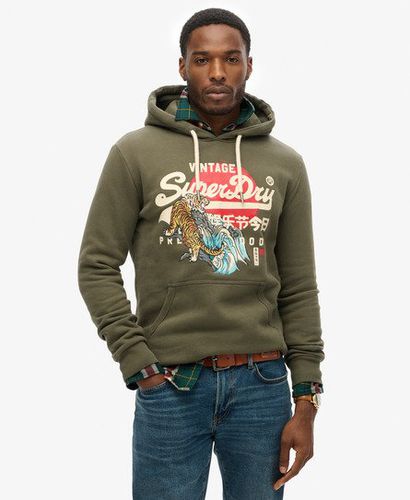 Herren Tokyo Hoodie mit Vintage Logo - Größe: S - Black Friday & weitere Preisnachlässe - Superdry - Modalova