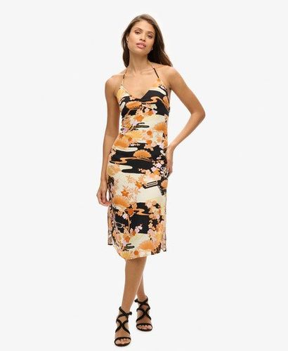 Graphisme Imprimé Robe Nuisette Mi-longue à dos nu, Aux s, Taille: 44 - Superdry - Modalova