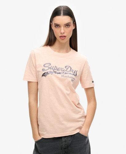 T-shirt Vintage Logo Borough Taille: 40 - Superdry - Modalova