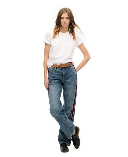 Damen Jeans mit Weitem Bein und Mittlerer Leibhöhe - Größe: 30/30 - Xmas deals - Superdry - Modalova