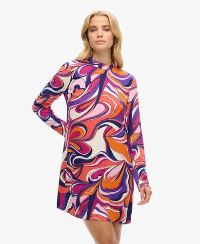 Dames Robe Courte Imprimée À Manches Longues, , et , Taille: 34 - Superdry - Modalova