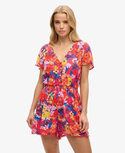 Damen Kurzärmeliger Strand-playsuit - Größe: 38 - Superdry - Modalova