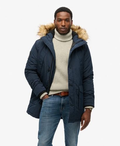 Herren Everest Parka mit Kapuze und Kunstfellbesatz - Größe: M - Superdry - Modalova