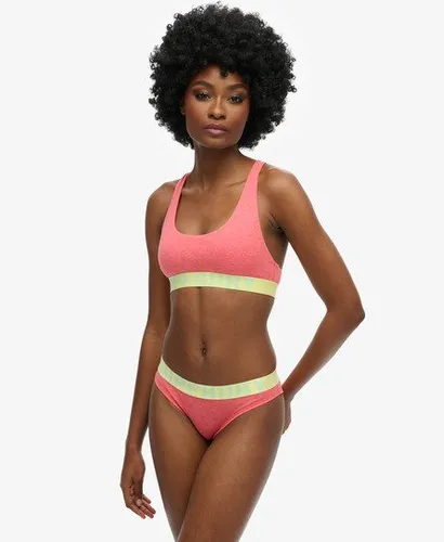 Bas de Bikini en Coton Biologique Avec Grand Logo Taille: 40 - Superdry - Modalova