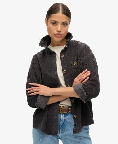 Damen Hemdjacke aus Dickem Cord - Größe: 36 - Superdry - Modalova