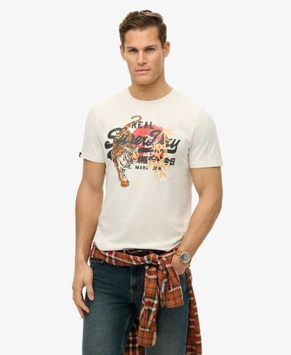 Men's Lässiges Vintage Tokyo T-shirt mit Logo - Größe: Xxl - Superdry - Modalova