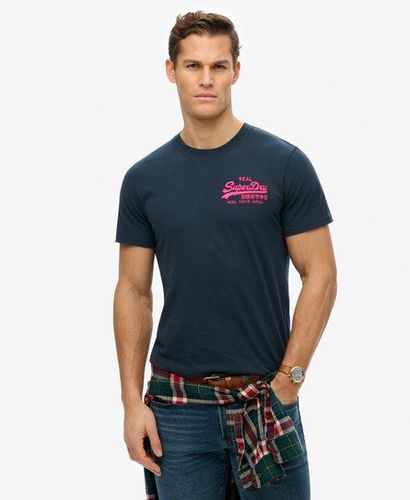 Herren Lässiges T-shirt mit Aufgesticktem Vintage Logo - Größe: M - Superdry - Modalova
