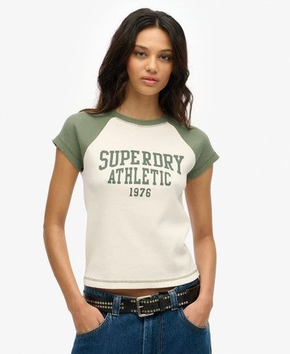 Damen Athletic Essentials Raglan-t-shirt mit Flügelärmeln - Größe: 38 - Superdry - Modalova