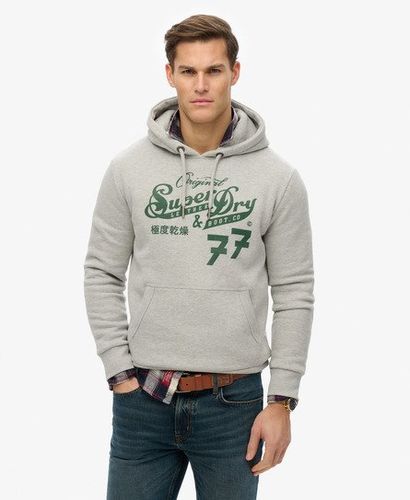 Herren Hoodie mit „leather & Boot Co"-schriftzug - Größe: S - Superdry - Modalova