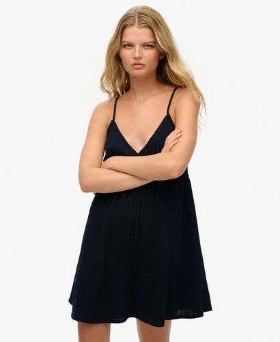 Damen Strukturiertes Gewebtes Trägerminikleid - Größe: 44 - Superdry - Modalova