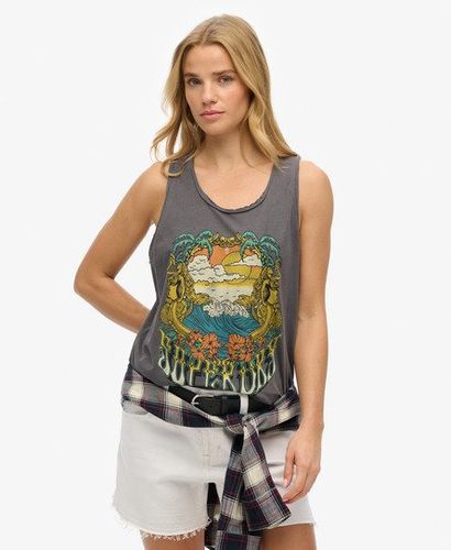 Women's Psych Surf Racer-tanktop mit Grafik - Größe: 40 - Superdry - Modalova