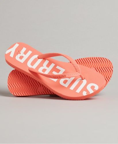 Damen und Flip Flops Logo Druck, Größe: S - Größe: S - Superdry - Modalova