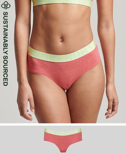 Women's Hipster-Slip aus Bio-Baumwolle mit Großem Logo - Größe: 40 - Superdry - Modalova