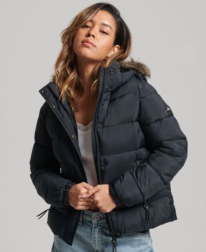 Women's Kurz Geschnittene Mid Layer Kapuzenjacke - Größe: 40 - Superdry - Modalova