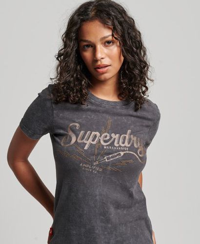 Women's Vintage Merch Store Skinny T-Shirt - Größe: 34 - Superdry - Modalova