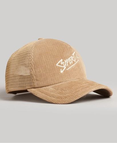 Brodé Casquette En Velours Côtelé Vintage Brand Mark, , Dames, Taille: Un Taille Taille: Un Taille - Superdry - Modalova