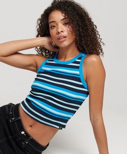 Débardeur Côtelé à Rayures Avec Découpes Dans le dos / Clair Taille: 42 - Superdry - Modalova