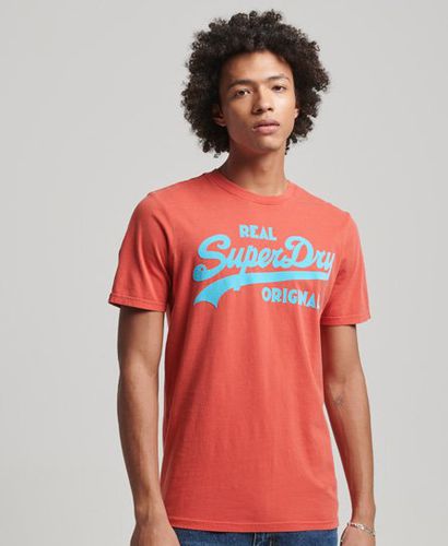 Men's Vintage Logo T-Shirt in Neonfarben - Größe: S - Superdry - Modalova