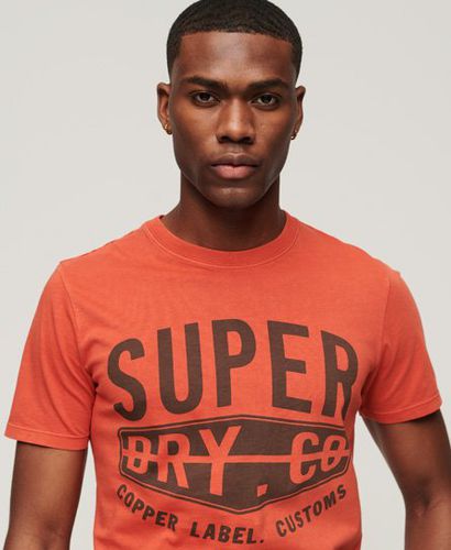 Herren Vintage Copper Label T-Shirt aus Bio-Baumwolle - Größe: S - Superdry - Modalova