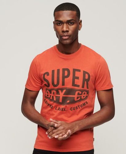 Herren Vintage Copper Label T-Shirt aus Bio-Baumwolle - Größe: S - Superdry - Modalova