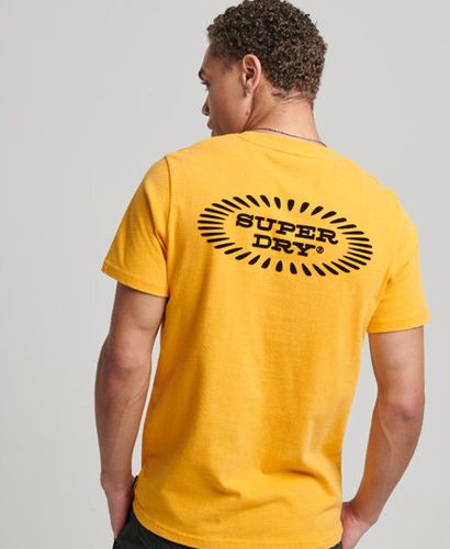 Men's Herren Vintage Record Label T-Shirt mit Logo-Druck, Größe: Xxl - Größe: Xxl - Superdry - Modalova