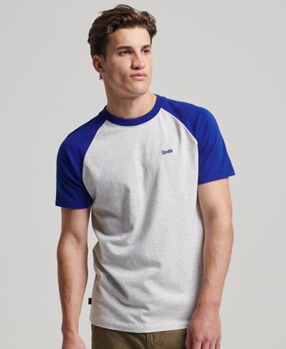 Men's Essential Baseball-T-Shirt aus Bio-Baumwolle mit Logo - Größe: S - Superdry - Modalova