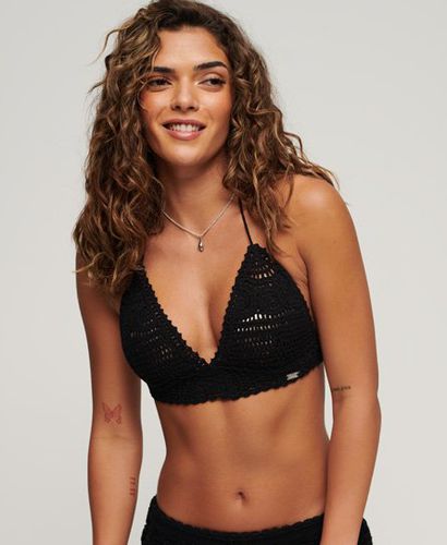 Damen Häkel-Bustier mit Nackenträger - Größe: 10-12 - Black Friday & weitere Preisnachlässe - Superdry - Modalova