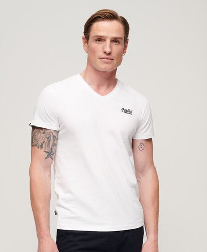 Men's Essential Logo T-Shirt aus Bio-Baumwolle mit V-Ausschnitt - Größe: S - Superdry - Modalova