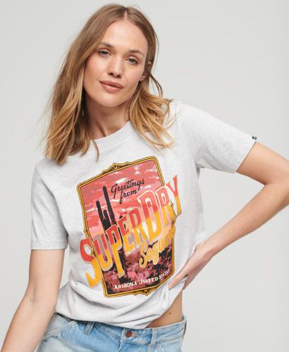 Damen Travel Souvenir T-Shirt mit Grafik Bedruckt, Größe: 44 - Größe: 44 - Superdry - Modalova