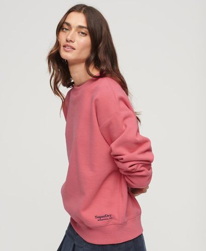 Women's Essential Sweatshirt mit Logo und Lässiger Passform - Größe: 36 - Superdry - Modalova