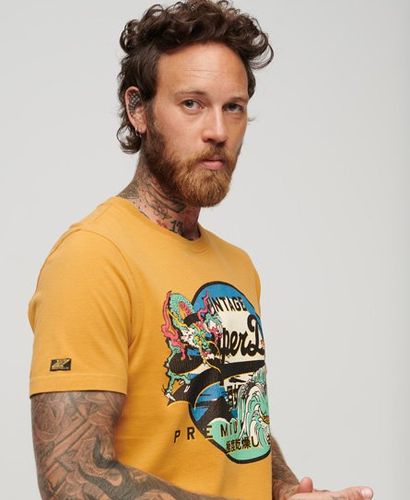 T-shirt Vintage Logo à Motif Japonais Taille: Xxl - Superdry - Modalova